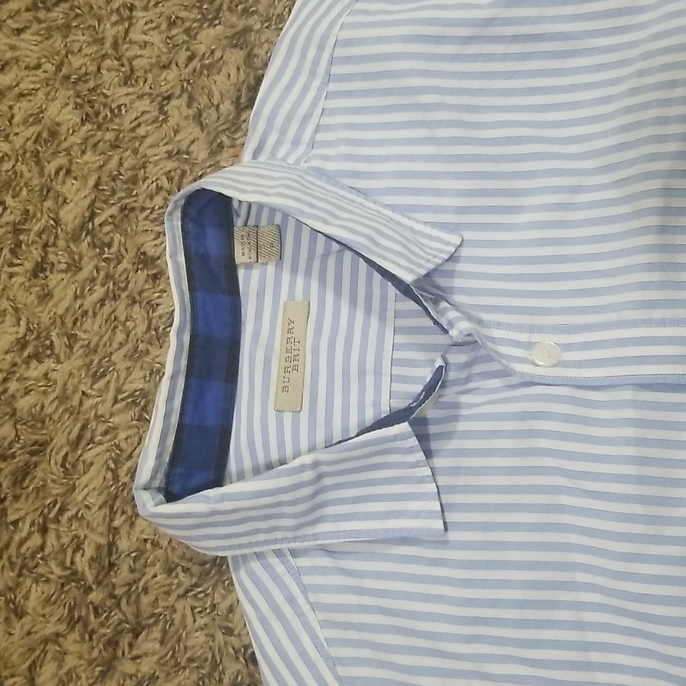 Burberry blue shirt